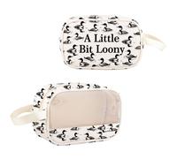 PYOUL Funny Bird Pun A Little Bit Loony Crossbody Bag Loon Bird Gift Loon Lover Gift (Bit Loony MB EU)