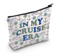 PYOUL Funny Cruise Cosmetic Bag in My Cruise Era Makeup Zipper Pouch Bag Cruise Lovers Gift Cruise Crew Gift Cruise Travel Gift (Cruise Era Bag EU)