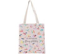 PYOUL Funny Pilates Lover Gift I'd Rather Be Doing Pilates Tote Bag Pilates Life Handbag Pilates Instructor Gift (Be Doing Pilates Tote)