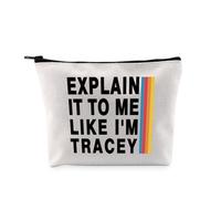 PYOUL Funny Podcast Gift Explain It to Me Makeup Bag Podcast Fans Cosmetic Bag Podcast Meme Gift (Explain It Bag)