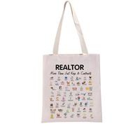 PYOUL Funny Realtor Gift Realtor Quote Tote Bag Real Estate Handbag Real Estate Agent Office Gift Salesman Agent Closing Gift (Realtor Quote Tote)