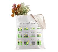 PYOUL Funny Sarcastic Gift How Are You Feeling Today Tote Bag Shoulder Bag For Game Lover (feeling today T EU)