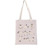 PYOUL Funny Sheep Lover Gift Sheep Yoga Tote Bag Animal Lover Gift Sheep Lady Gift Sheep Mama Gift (Sheep Yoga Tote)