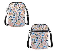 PYOUL Future Forensic Scientist Gift Forensics Design Crossbody Bag Death Investigator Travel Bag Criminologist Gift (Forensics Design CB)