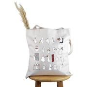 PYOUL Future Forensic Scientist Gift Ghost Forensic Tote Bag Forensic Science Investigator Handbag Criminologist Gift (Ghost Forensic Tote)