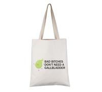 PYOUL Gallbladder Removal Survivor Gift Bad B* Don't Need A Gallbladder Tote Bag Gallbladder Cancer Handbag Surgery Recovery Gift (Need A Gallbladder TOTE)