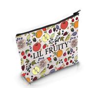 PYOUL Gay Lesbian Pride Inspired Gift That's A Little Fruity Makeup Bag LGBTQ Cosmetic Bag Pride Month Merch (A Little Fruity Bag)
