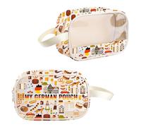 PYOUL Germany Lover Gift My German Pouch Clear Makeup Bag Germany Vacation Travel Gift Germany Souvenir Toiletry Bag (German Pouch MB)