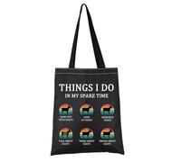PYOUL Goat Lover Gift Things I Do In My Spare Time Goats Tote Bag Who Love Goat Handbag Goat Owner Merch (Spare Time Goats T)