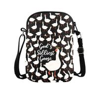 PYOUL God's Silliest Goose Crossbody Bag Silly Goose Gift Goose Lover Gift (Silliest Goose CB EU)