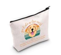 PYOUL Golden Retriever Lover Gift Goldentrovert Makeup Bag Golden Mom Cosmetic Bag Dog Owner Gift (Goldentrovert Bag)