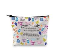 PYOUL Gym Lover Gift Gym Buddy Definition Makeup Bag Fitness Instructor Cosmetic Fitness Gift Workout Buddy Gift (Gym Buddy Definit B)