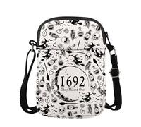 PYOUL Halloween Salem Witch Shoulder Bag 1692 They Missed One Crossbody Bag Witch Vibes Gift Witch Lovers Gift (Missed One CB EU)