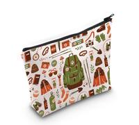 PYOUL Hiking Lover Gift Hiking Essentials Makeup Bag Hiker Cosmetic Bag Mountain Lover Walker Travel Bag Adventure Gift (Hiking Essentials Bag)