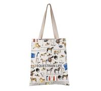PYOUL Horse Lover Gift Equestrian Life Tote Bag Equestrian Handbag Horse Owner Gift (Equestrian Life Tote)