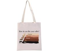 PYOUL Horse Lover Gift How Do You Like Your Coffee Tote Bag Horse Lady Handbag Horse Mom Gift for Cowgirl (Like Your Coffee Tote)