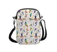 PYOUL Hummingbird Design Gift Botanical Hummingbird Crossbody Bag Bird Nerd Travel Bag Humminbird Lover Gift (Hummingbird CB)