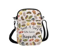PYOUL Isopod Lover Gift Who Loves Isopods Crossbody Bag Isopod Design Travel Bag Isopod Pet Owner Gift (Loves Isopods CB)