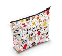 PYOUL Jack Russell Terrier Lover Gift Jack Russell Era Makeup Bag Jack Russell Owner Cosmetic Bag Jack Russell Terrier Merch (Jack Russell Era Bag)