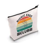 PYOUL Knee Surgery Inspired Gift Bionic Knee Club Makeup Bag Knee Replacement Cosmetic Bag New Knee Gift (Bionic Knee Club B)
