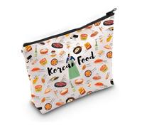 PYOUL Korean Cuisine Gift Korean Food Makeup Bag Korean Cosmetic Bag Korea Culture Lover Gift (Korean Food Bag)