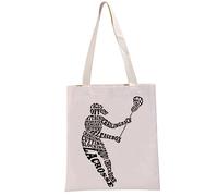 PYOUL Lacrosse Player Gift Lacrosse-Girl Tote Bag Lacrosse Lover Handbag Lacrosse Coach Gift Lacrosse Mom Team Member Gift (Lacrosse-Girl T)