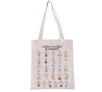 PYOUL Lactation Counselor Educator Thank You Gift Tote Bag (Lactation Consultant Alphabet T)