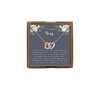 PYOUL Lady Boss Leaders Gift To The Best Boss Necklace Boss Jewelry Boss Appreciation Thank You Gift Female Mentor Boss Retirement Gift (To The Best Boss N)