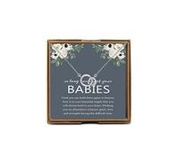 PYOUL Loss of Baby Sympathy Gifts - Miscarriage & Bereavement Necklace for Mothers - Losing Child Gift