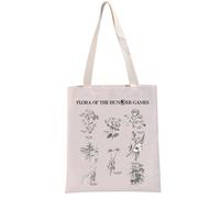 PYOUL Movie Inspired Gift Flora Of The Games Tote Bag Dystopian Action Film Handbag Flora Lover Gift Novels Merch (Flora Of The Games Tote)