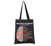 PYOUL Multiple Sclerosis Awareness Gift MS Support Tote Bag MS Patient Handbag MS Survivor Gift MS Awareness Merch (MS Support Tote)