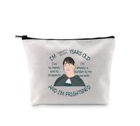 PYOUL Novel Inspired Gift I'm Frightened Makeup Bag Novel of Manners Fan Cosmetic Bag Fiction Lover Gift Bookish Gift (I'm Frightened Bag)