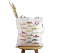 PYOUL Nudibranch Lover Gift Nudibranch Design Tote Bag Marine Biology Lover Handbag Sea Slug Gift (Nudibranch Design Tote)