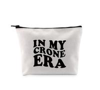 PYOUL Older Women Inspired Gift My Crone Era Makeup Bag Mom Grandma Grandmother Cosmetic Bag Crone AF Gift (My Crone Era Bag)