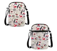 PYOUL Palestine Lover Gift Forever Palestinian Crossbody Bag Palestinian Lives Matter Travel Bag Palestine Support Gift (Forever Palestinian CB)