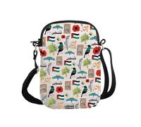 PYOUL Palestine Lover Gift Forever Palestinian Crossbody Bag Palestinian Lives Matter Travel Bag Palestine Support Gift (Forever Palestinian 2.0 CB)