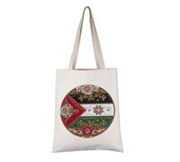 PYOUL Palestine Lover Gift Palestine Floral Tote Bag Forever Palestinian Handbag Palestine Support Gift (Palestine Floral Tote)