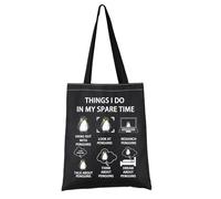 PYOUL Penguin Lover Gift Things I Do In My Spare Time Penguins Tote Bag Penguin Fan Handbag Penguin Merch (Spare Time Penguins T)