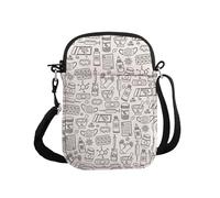 PYOUL Pharmacy Pro Gift Pharmacy Doodles Crossbody Bag Pharmacists Travel Bag Healthcare Heroes Gifts Medical Pride Gift (Pharmacy Doodles CB)