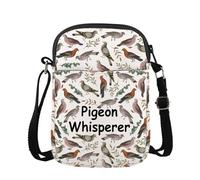 PYOUL Pigeon Whisperer Crossbody Bag Bird Shoulder Bag Pigeon Lovers Gift Animal Lovers Gift (Pigeon Whisperer CB EU)