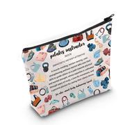 PYOUL Pilates Instructor Appreciation Gift Pilates Instructor Definition Makeup Bag Pilates Teacher Coach Cosmetic Bag Pilates Life Gift (Pilates Instructor Definit B)