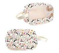 PYOUL Puffin Seabird Lover Gift Puffin Design Clear Makeup Bag Ornithology Birding Bird Watching Gift Love Puffin Toiletry Bag (Puffin Design MB)
