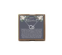 PYOUL Retirement Necklace - Happy Retirement Jewelry for Women Friends & Coworkers