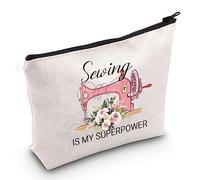 PYOUL Sewing Gift Quilter Gift Sewing is My Superpower Makeup Bag Gift for Quilters Seamstress Tailors Sewing Addicts (My Superpower B EU)