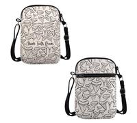 PYOUL Shark Teeth Design Gift Shark Tooth Queen Crossbody Bag Fossil Hunter Travel Bag Shark Teeth Lover Merch (Shark Tooth CB)