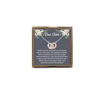 PYOUL Sister Gifts For Birthday, Dear Sister Necklace, Sisters Gift From Sister, Sentimental Gift for Sister (Dear Sister N)