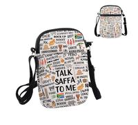 PYOUL South African Gift Talk Saffa To Me Crossbody Bag South Africa Vacation Trip Travel Bag South African Roots Gift (Talk Saffa CB)