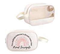 PYOUL Surrogate Thank You Gift Proud Surrogate Clear Makeup Bag Gestational Carrier Travel Gift Surrogate Mom Toiletry Bag (Proud Surrogate MB)