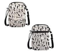 PYOUL Tap Dancing Lover Gift I Speak Fluent Tap Crossbody Bag Dancer Travel Bag Dance Teacher Appreciation Gift (Fluent Tap CB)