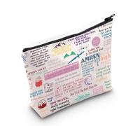 PYOUL Thorns and Roses Romance Book Inspired Gift Velaris City of The Straight Makeup Bag Night Court Cosmetic Bag Bookish Gift (City of The Straight B)
